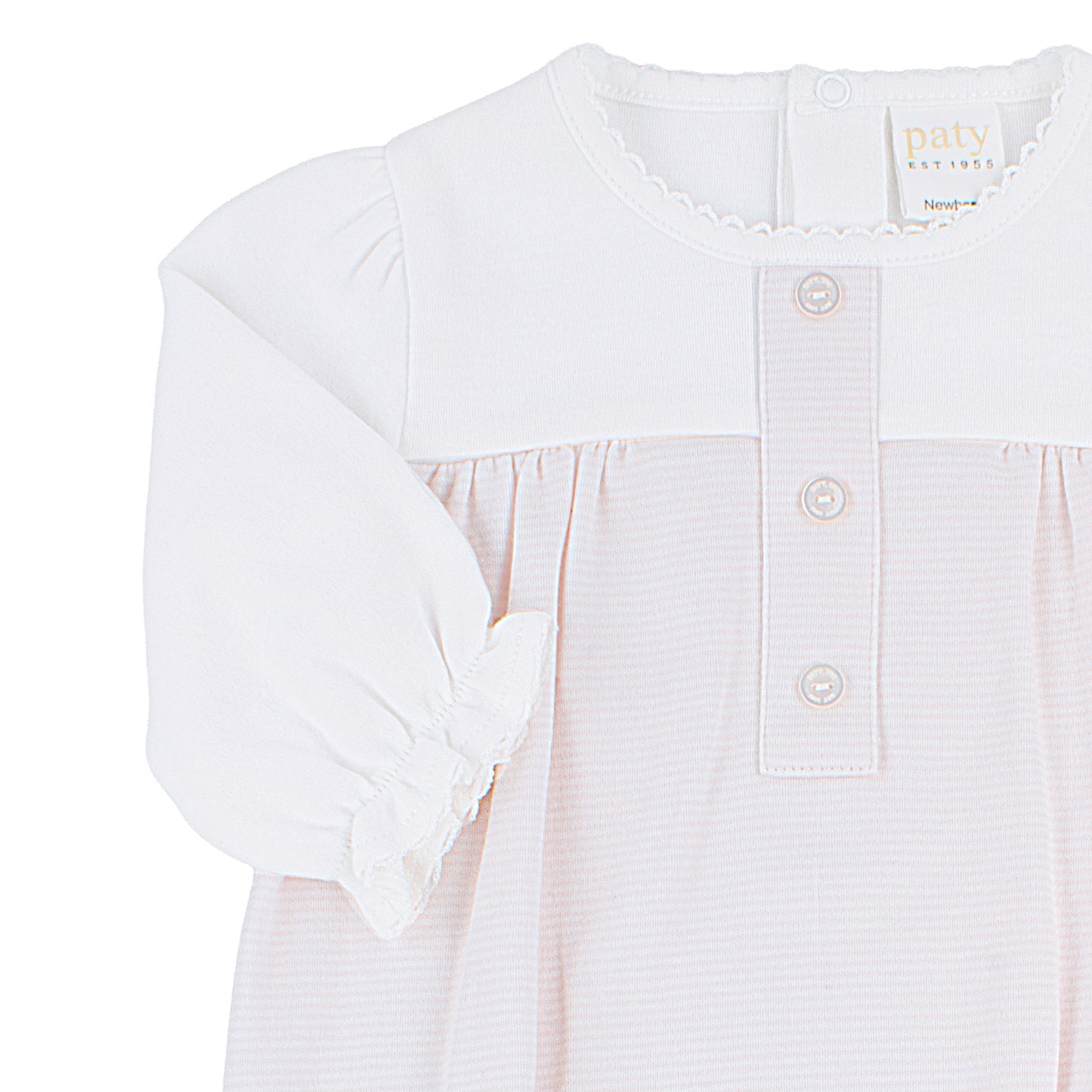 Pink Stripe Placket Gown