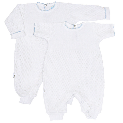 Paty Knit Romper Short Sleeve/Long Sleeve