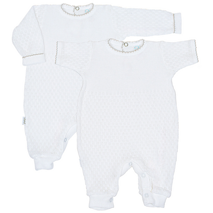 Paty Knit Romper Short Sleeve/Long Sleeve