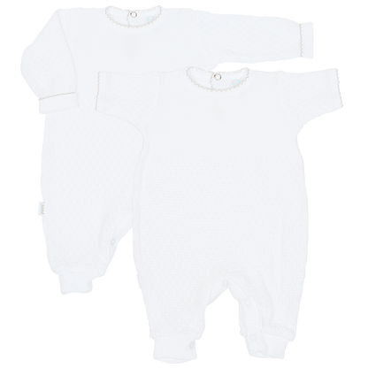 Paty Knit Romper Short Sleeve/Long Sleeve