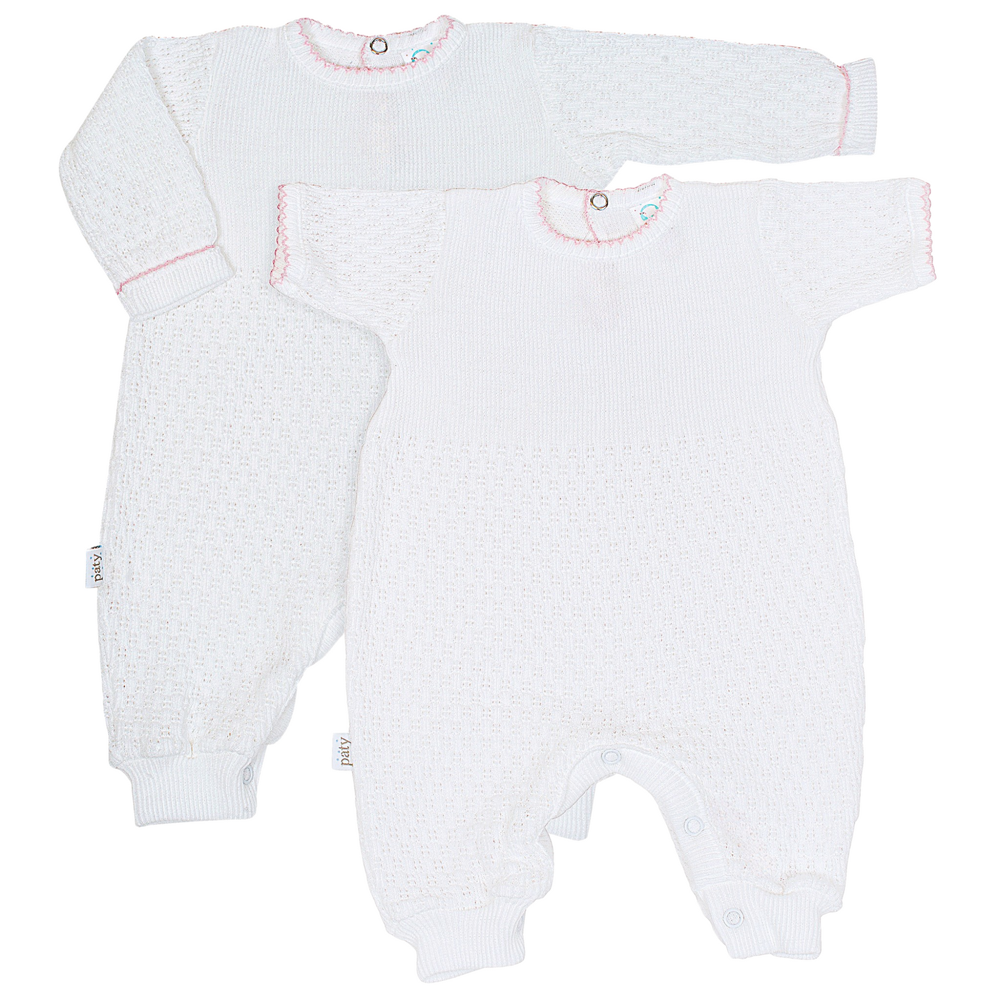 Paty Knit Romper Short Sleeve/Long Sleeve