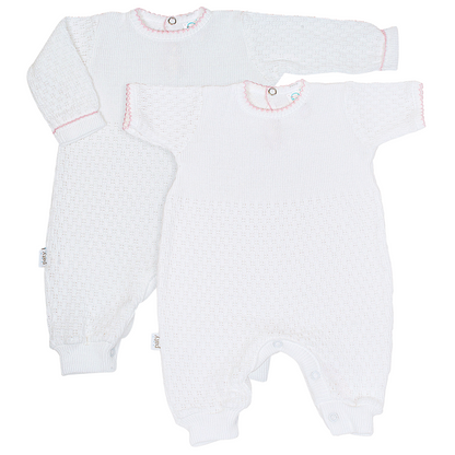 Paty Knit Romper Short Sleeve/Long Sleeve