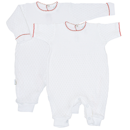 Paty Knit Romper Short Sleeve/Long Sleeve