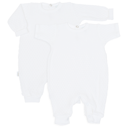 Paty Knit Romper Short Sleeve/Long Sleeve