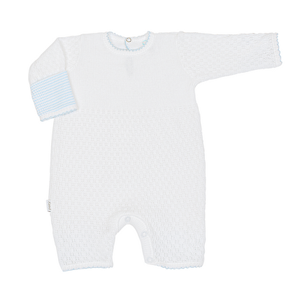 Paty Knit Cuff Romper #166LSCF