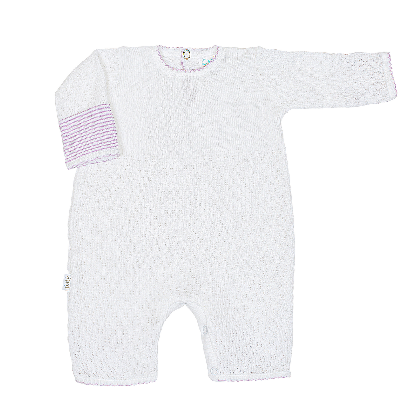 Paty Knit Cuff Romper #166LSCF