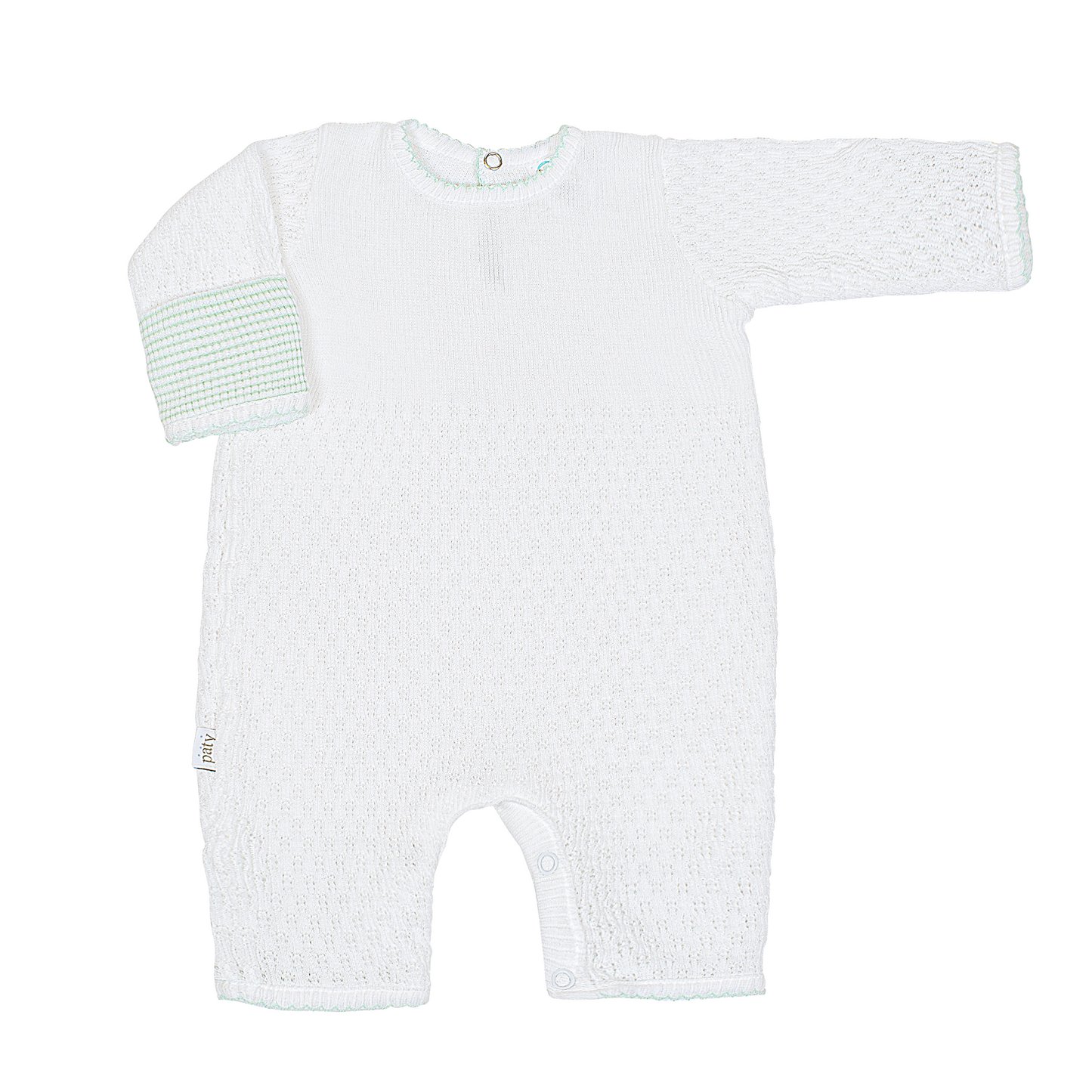 Paty Knit Cuff Romper #166LSCF