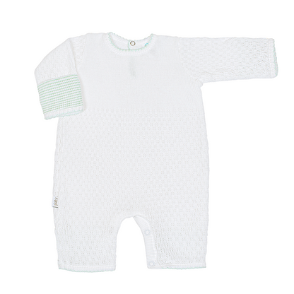 Paty Knit Cuff Romper #166LSCF