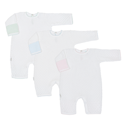 Paty Knit Cuff Romper #166LSCF