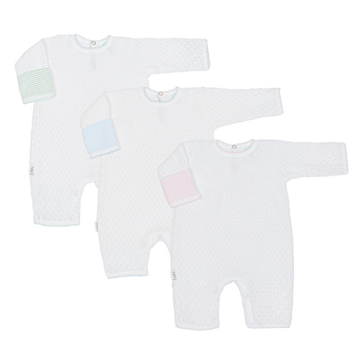 Paty Knit Cuff Romper #166LSCF