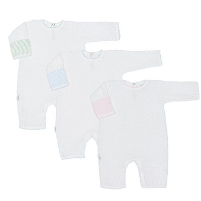 Paty Knit Cuff Romper #166LSCF