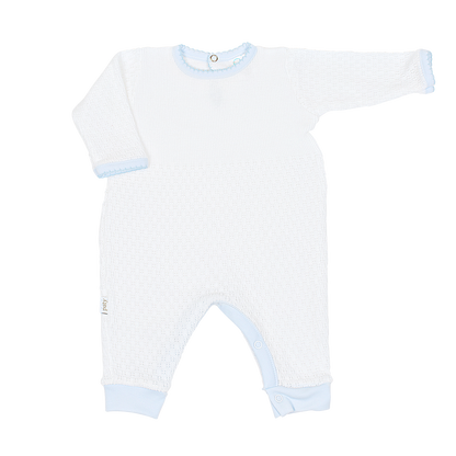 Paty Knit Romper, Pima Binding #166LSJ