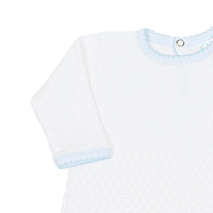 Paty Knit Romper, Pima Binding #166LSJ