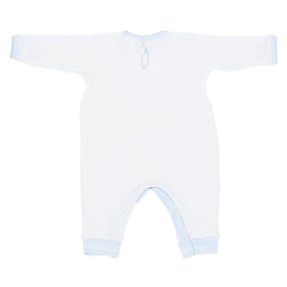 Paty Knit Romper, Pima Binding #166LSJ