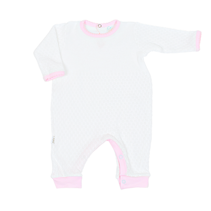 Paty Knit Romper, Pima Binding #166LSJ