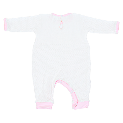Paty Knit Romper, Pima Binding #166LSJ