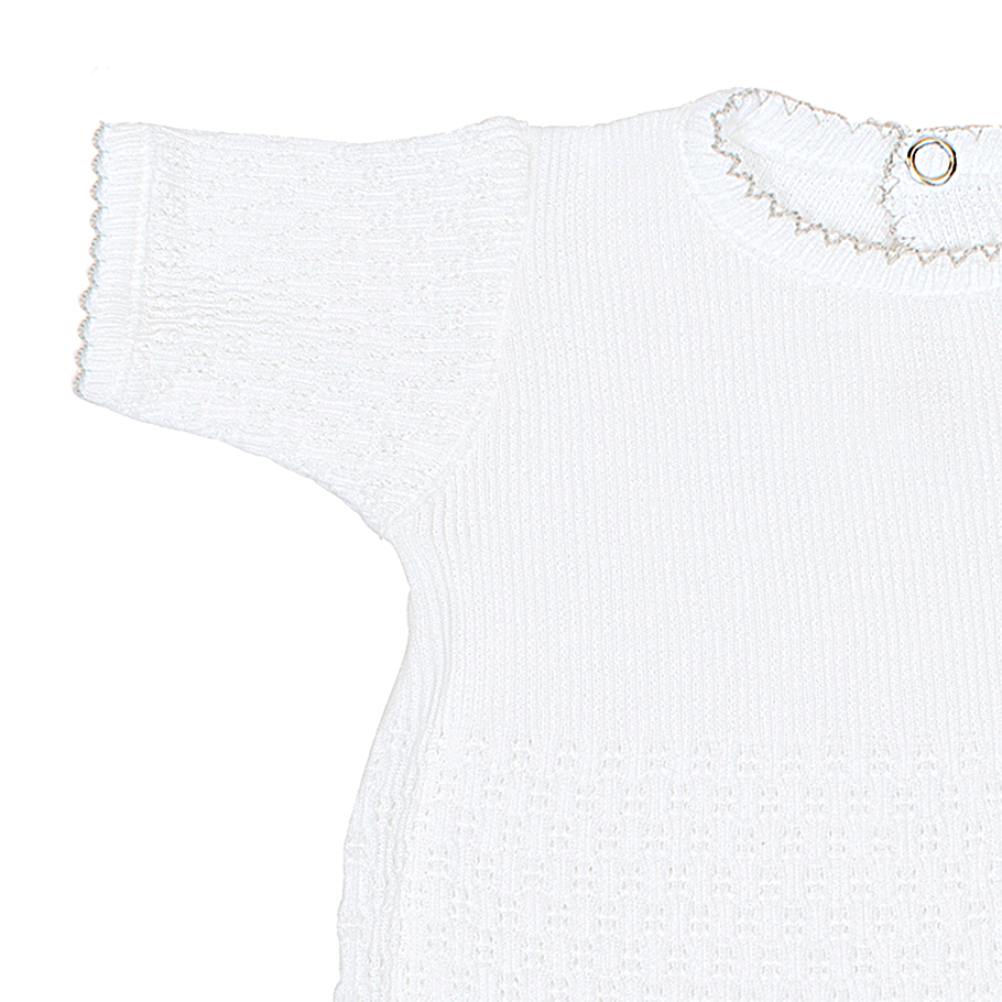 Paty Knit Romper Short Sleeve/Long Sleeve