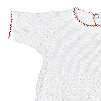 Paty Knit Romper Short Sleeve/Long Sleeve