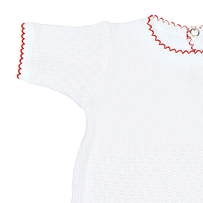 Paty Knit Romper Short Sleeve/Long Sleeve