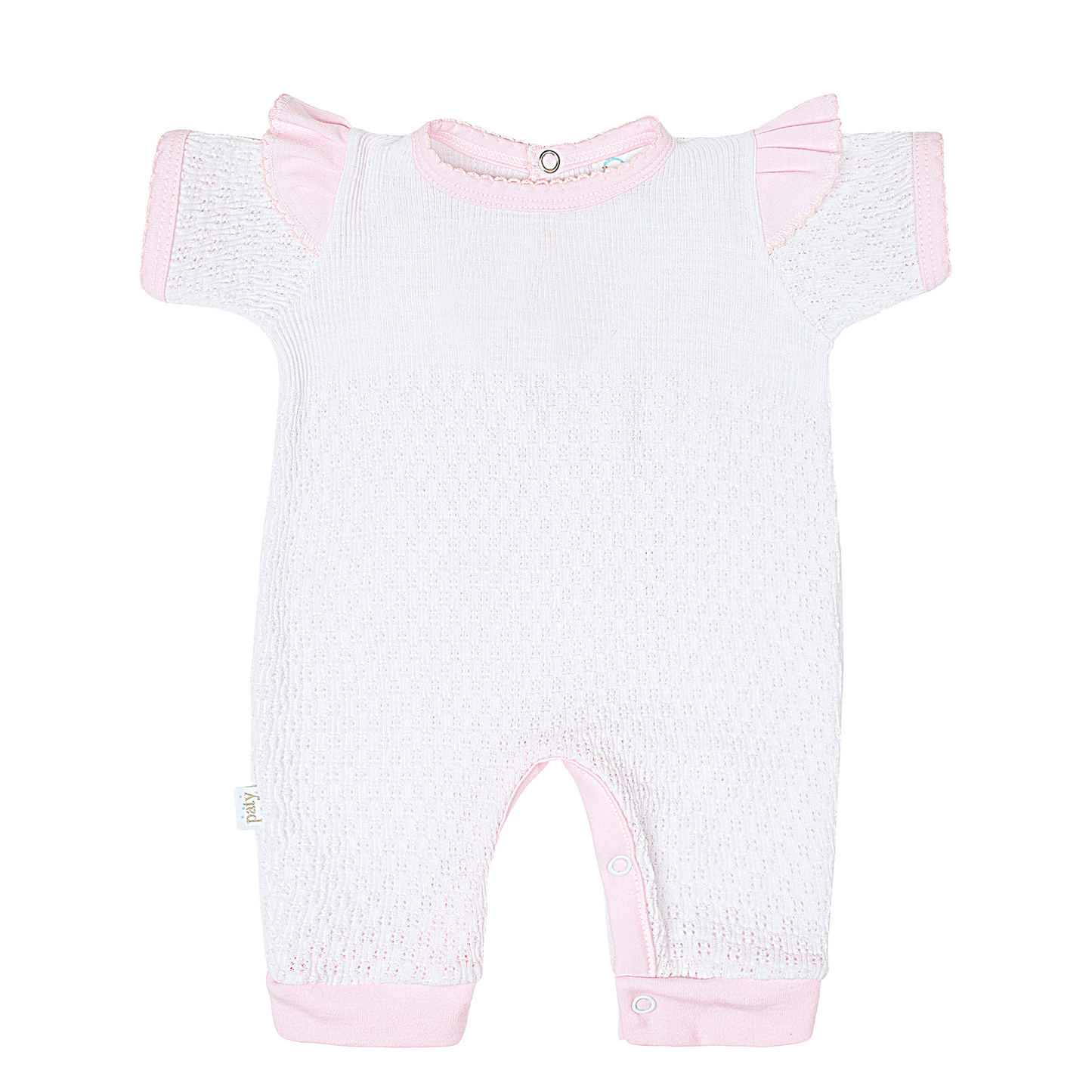 Paty Knit Romper with Angel Sleeves