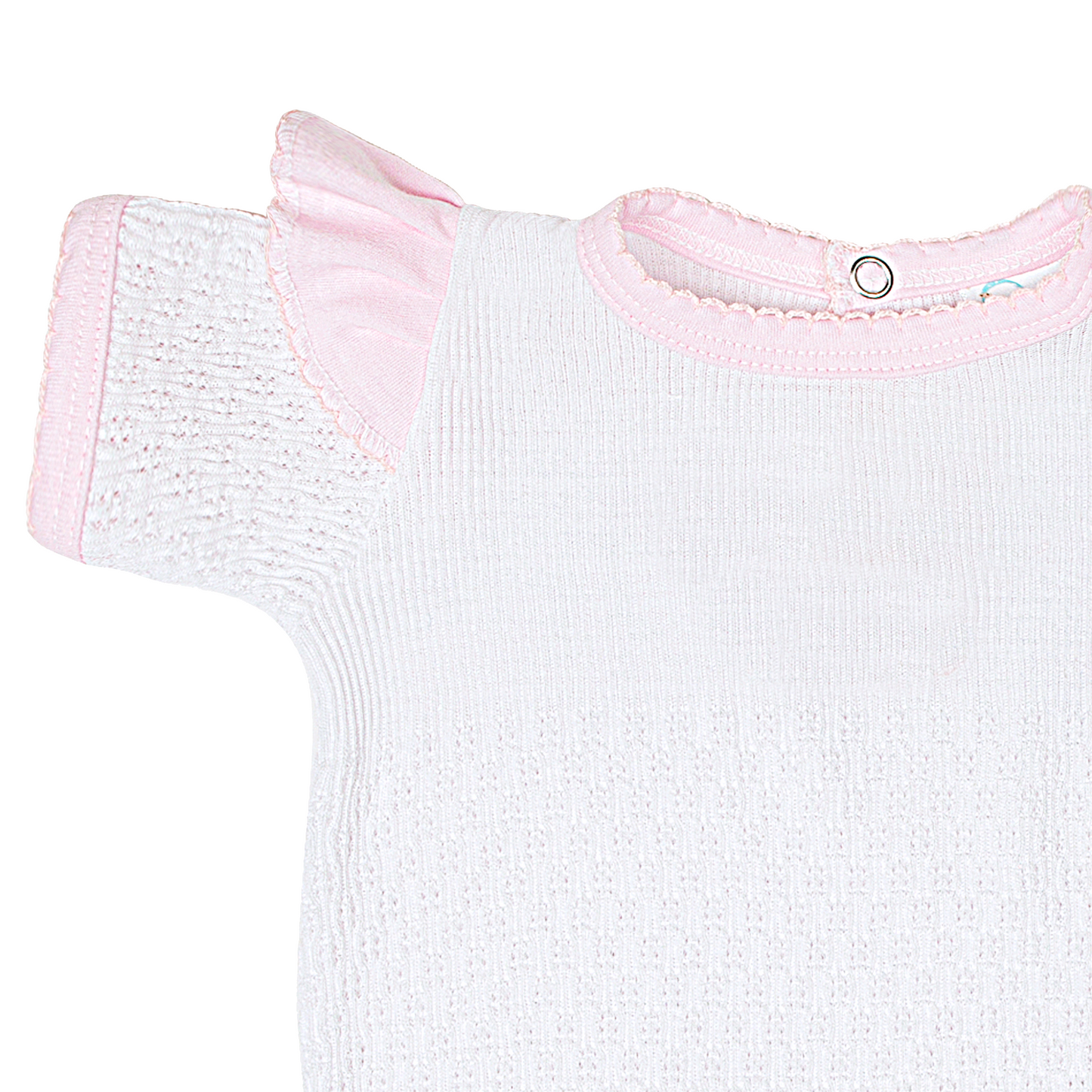 Paty Knit Romper with Angel Sleeves
