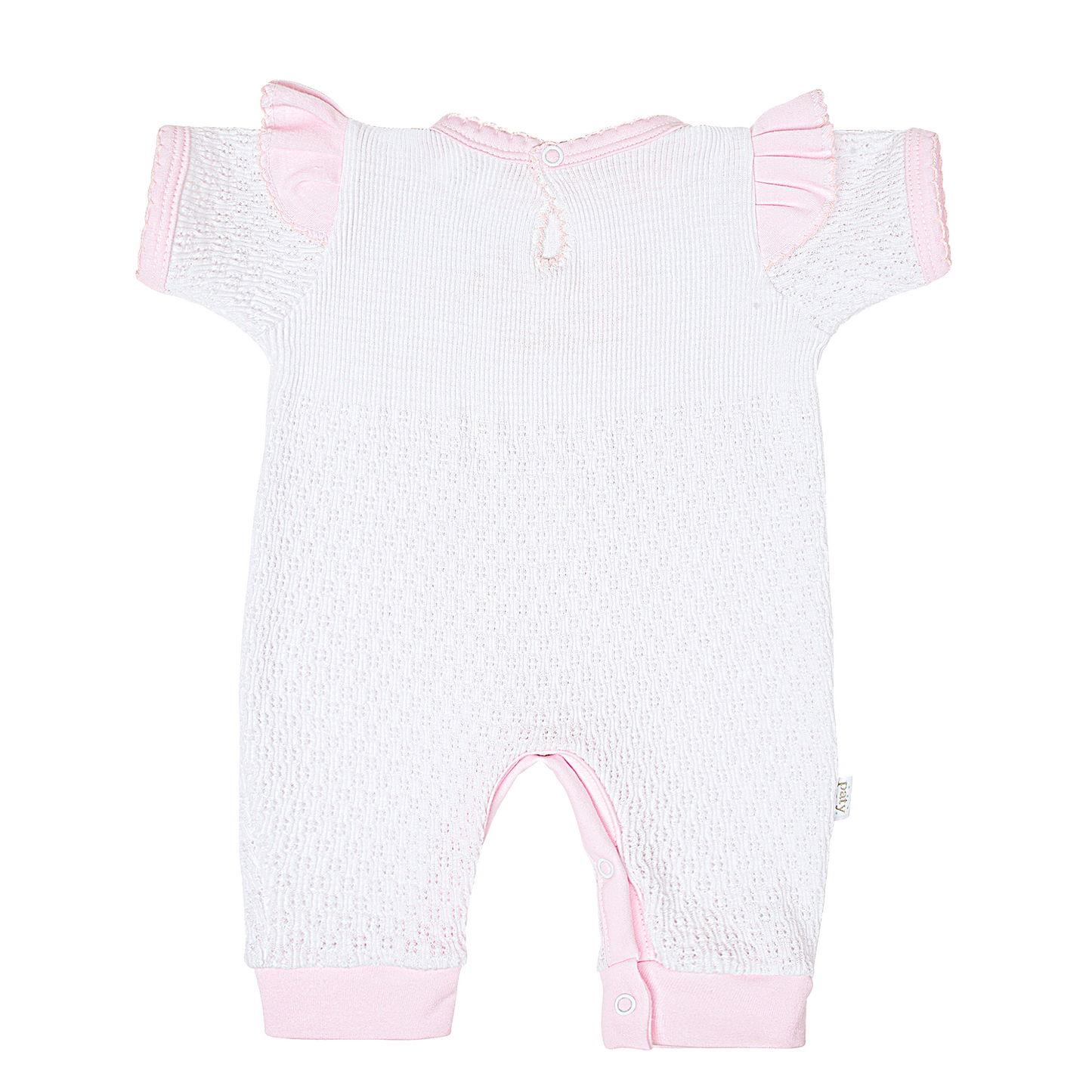 Paty Knit Romper with Angel Sleeves