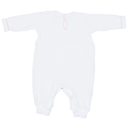 Paty Knit Romper, Swiss Floral #166SWFLS