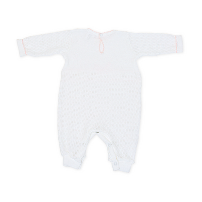 Paty Knit Romper, Swiss Floral #166SWFLS