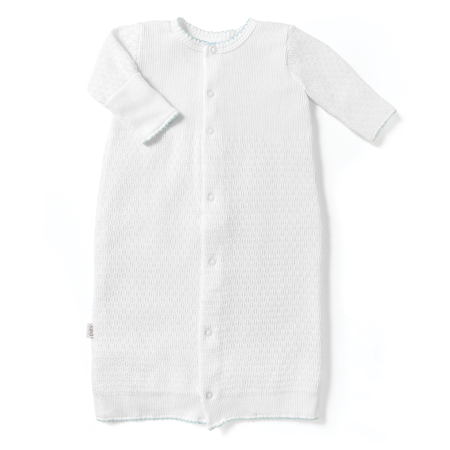 Paty Knit Gown with Full Snap Front