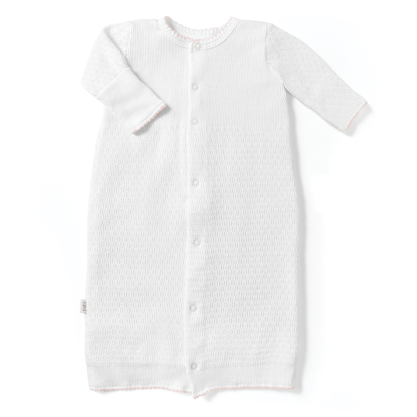 Paty Knit Gown with Full Snap Front
