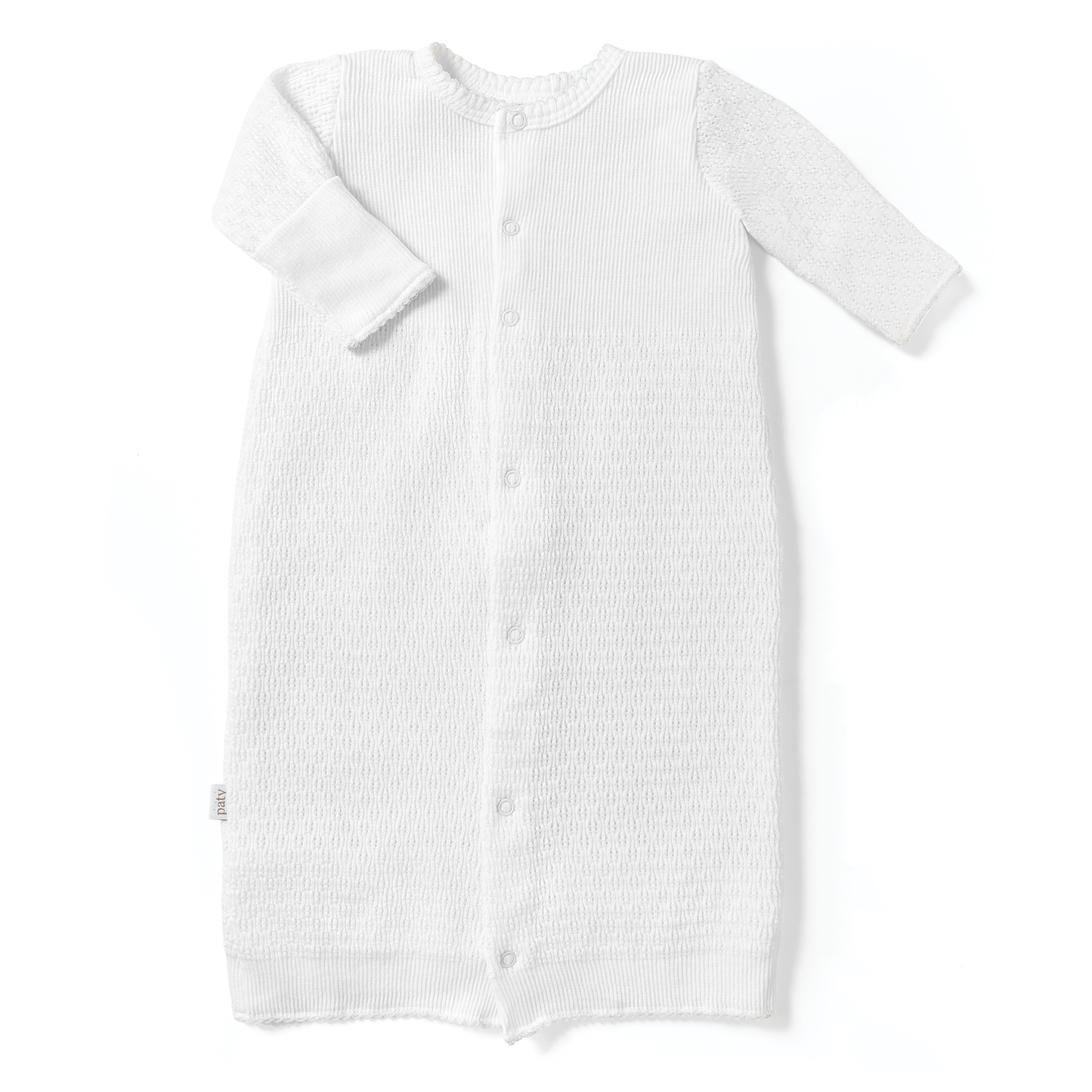Paty Knit Gown with Full Snap Front