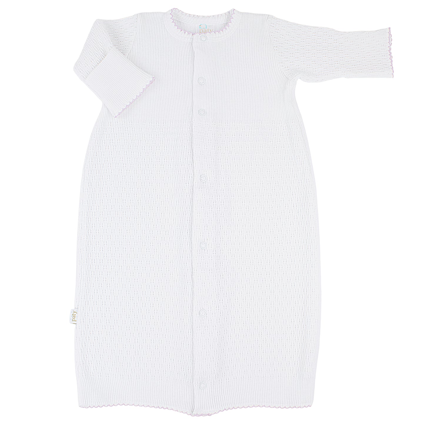 Paty Knit Full Snap Gown