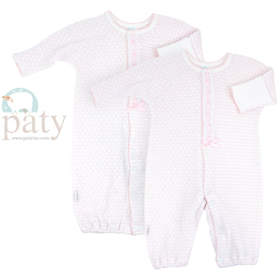 Paty Knit Converter with Eyelet Trim (Pinstripe) #324