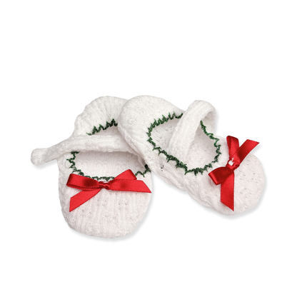 Paty Knit Bow Slippers
