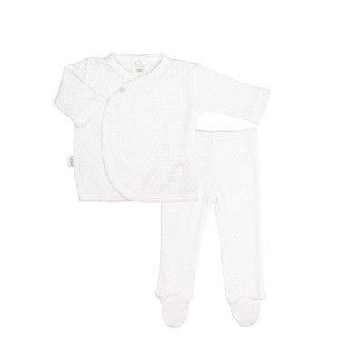 Paty Knit Kimono Footie Set for Newborn, 3 Months, 6 Months