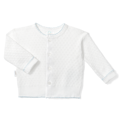PatyKnit™ Cardigan Sweater in White