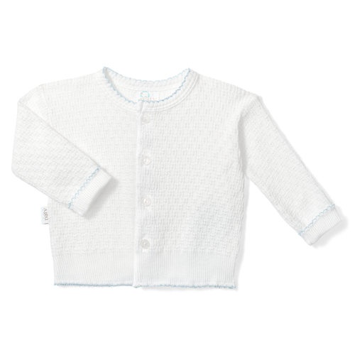 PatyKnit™ Cardigan Sweater in White
