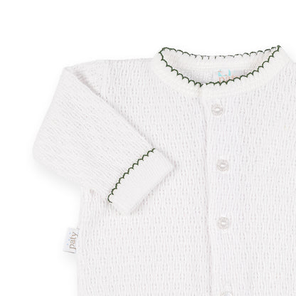 PatyKnit™ Cardigan Sweater in White