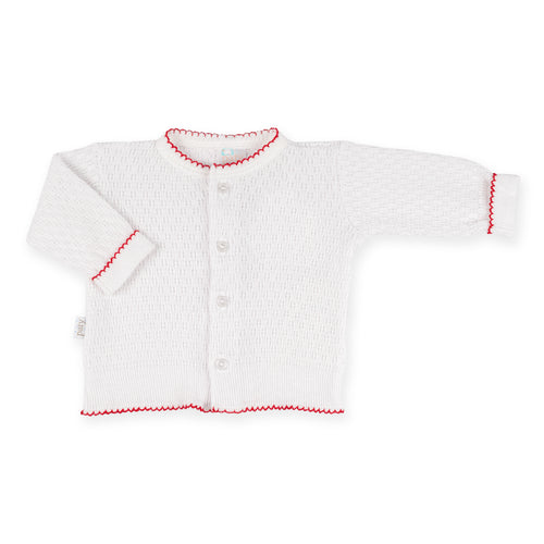 PatyKnit™ Cardigan Sweater in White