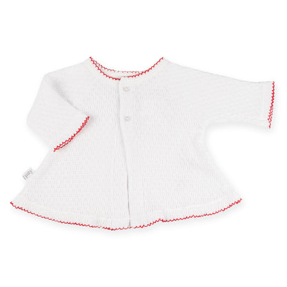 PatyKnit™ Raglan Cardigan Sweater in White