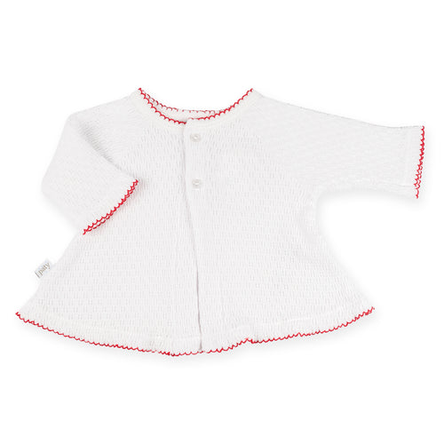 PatyKnit™ Raglan Cardigan Sweater in White