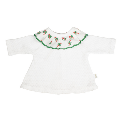 Paty Knit Swiss Candy Cane Sweater (Christmas Collection)