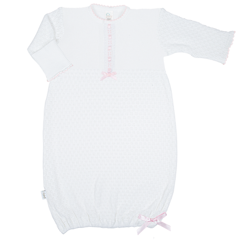 Paty Knit Eyelet Gown