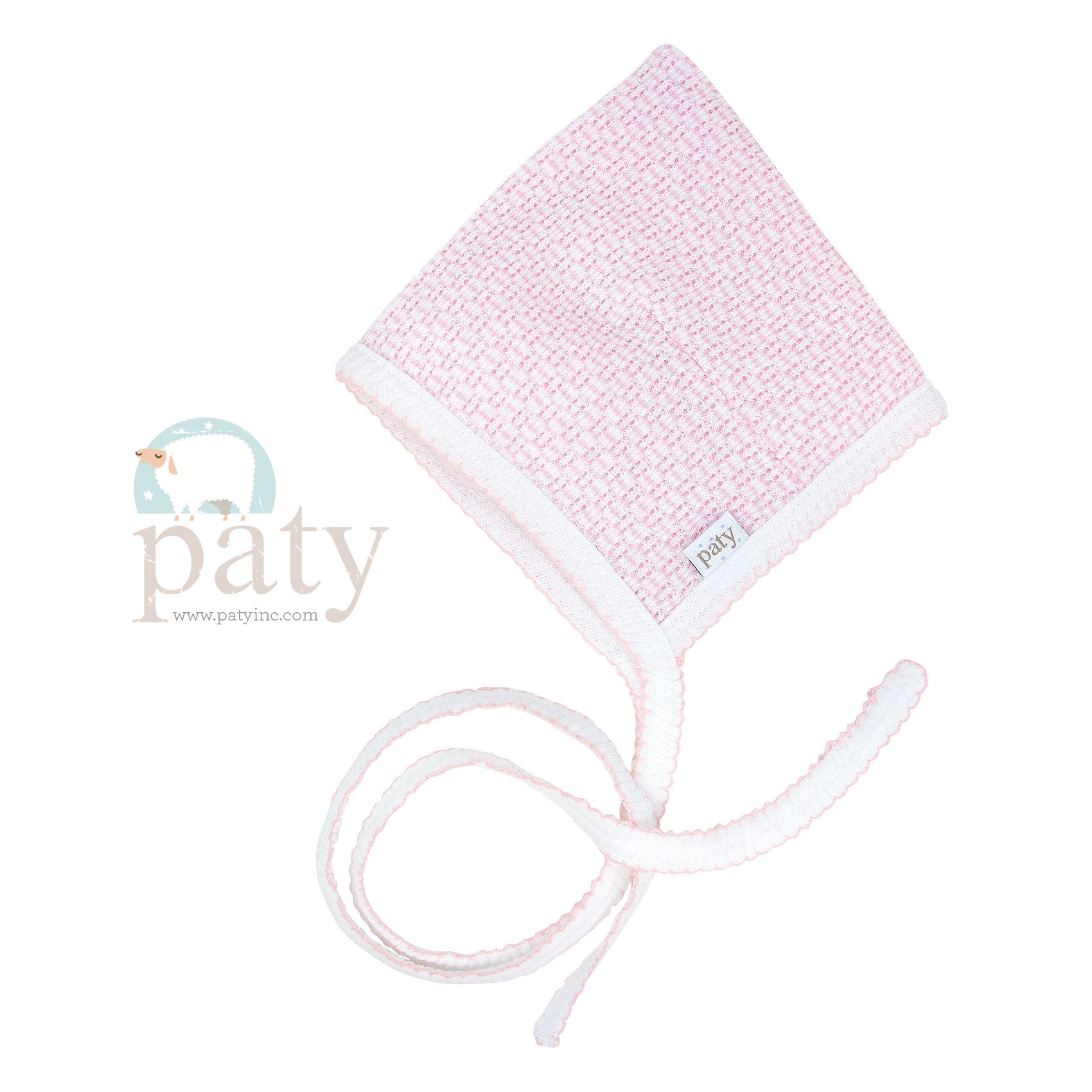 Pink Paty Knit Bonnet