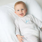 Paty Knit Long Sleeve Romper with Bunny Embroidery