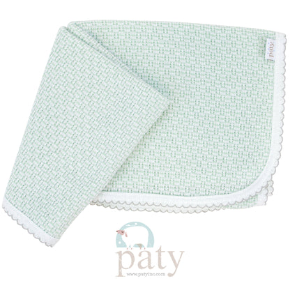 Paty Knit Receiving/Swaddle Blanket