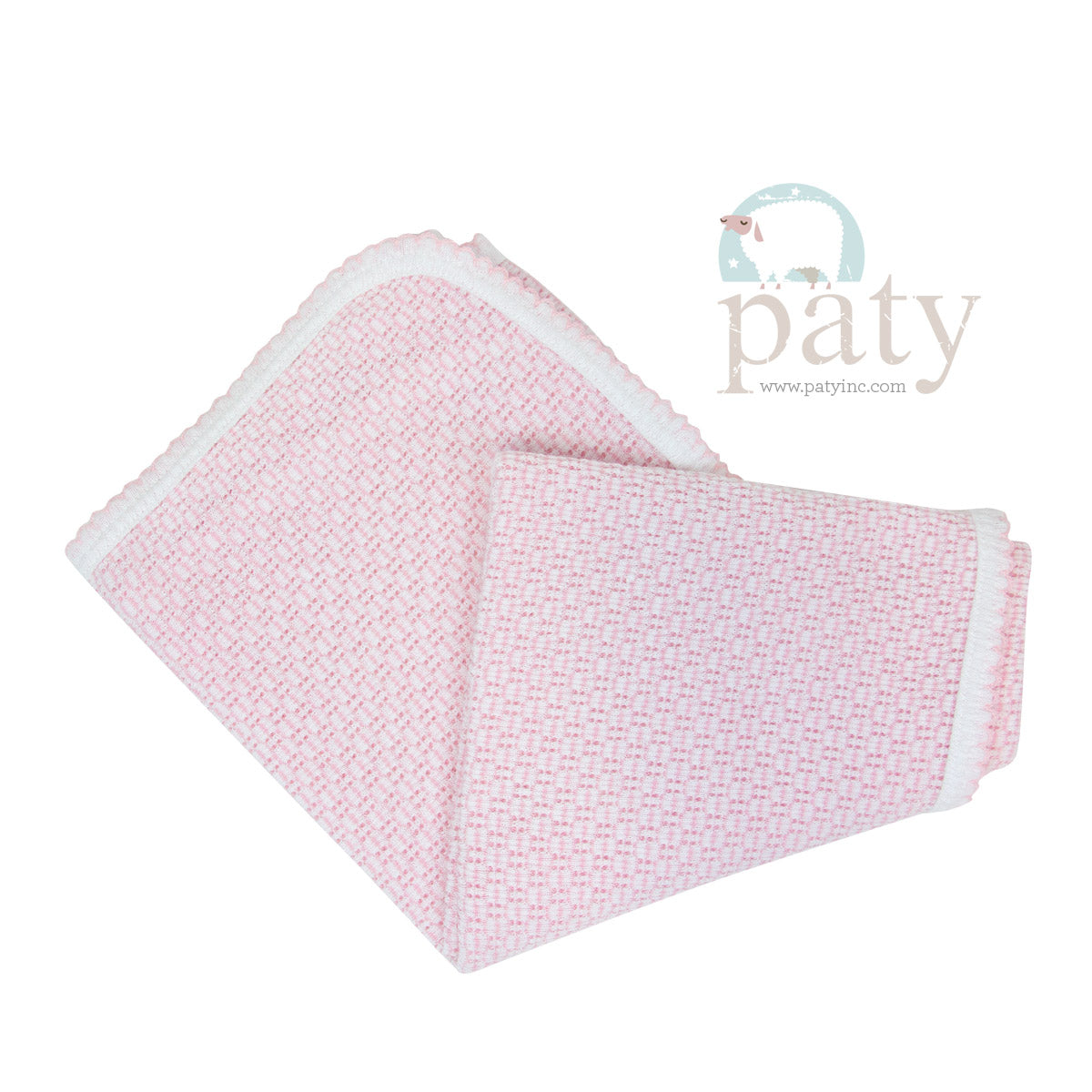 Paty Pink Receiving Swaddle Blanket