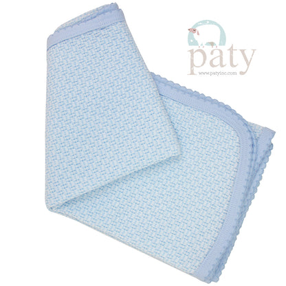 Knit Blanket w/ Pima Cotton Trim Options