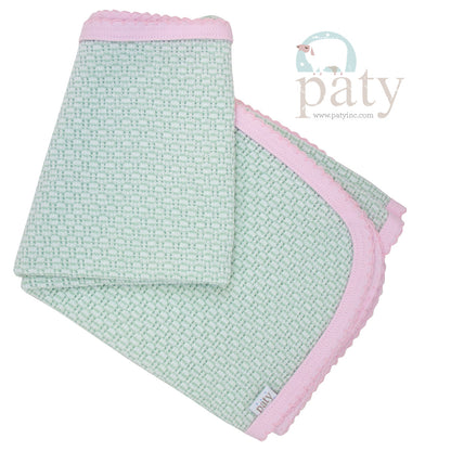 Knit Blanket w/ Cotton Trim Options