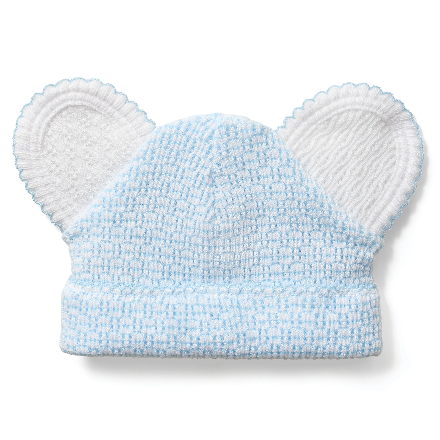 Paty Knit Solid Color Bear Beanie